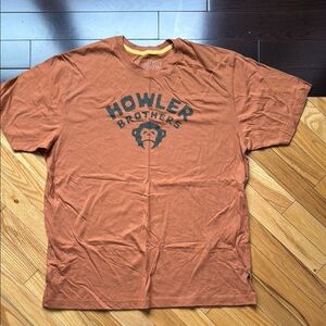 HB s/s t shirt EUC XL burnt orange/brown